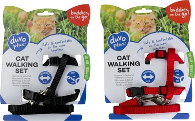 Productafbeelding van Duvo+ Kat Wandelset Uni 20-35cm / 10mm - 125cm