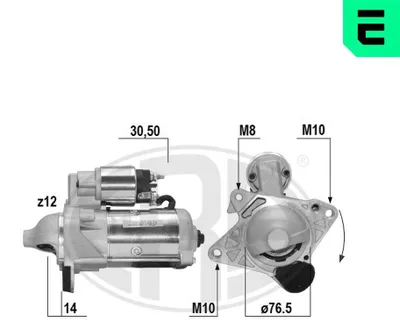 Produktbild von ERA Anlasser 221063A