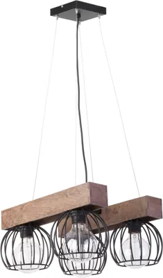 Immagine prodotto di Lampada a sospensione Loft 4 punti decorativi in metallo nero Milano 4xE27 15W Sigma Lighting