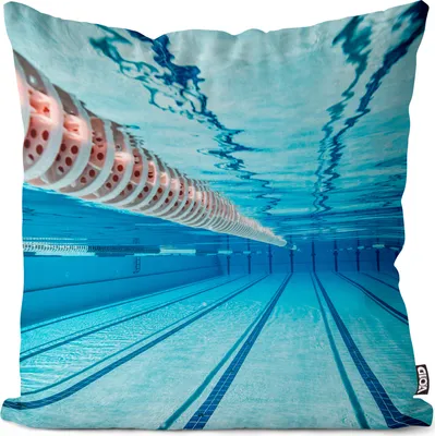Produktbild von VOID Schwimmbad Hallenbad Schwimmen Kissenbezug Kissenhülle Sofakissen Kissen Deko Outdoor-Kissen Dekokissen