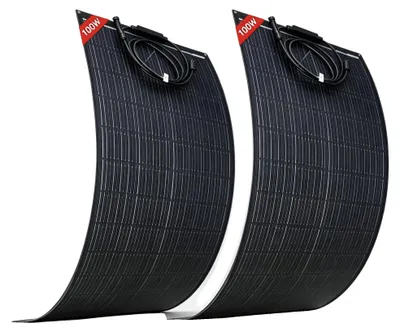 Obrázek produktu pro Solární panel, účinnost 24 %, flexibilní design, 2 kusy panelů o výkonu 100 W