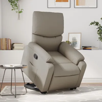 Produktbild von Relaxsessel mit Aufstehhilfe Cappuccino-Braun Kunstleder 3204892