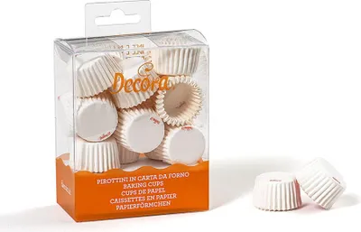 Obrázek produktu pro Košíčky na pralinky bílé 200ks 2,7x1,7cm
