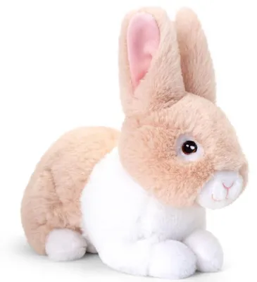 Produktbild von Keel Toys Pluschhase - Pluschtier - beige - sitzend - 25 cm - kuscheliger Hase