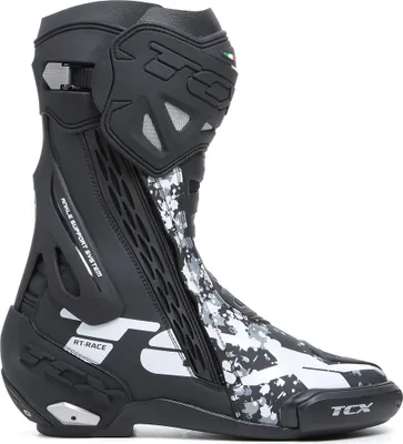 Produktbild von TCX RT-Race Motorradstiefel, schwarz/grau/weiß, 46