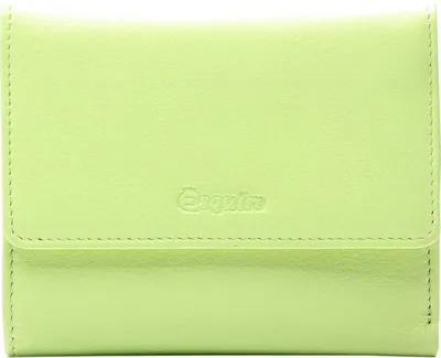 Produktbild von Esquire Leder Geldbörse Viktoria Flap Wallet Lime hellgrün