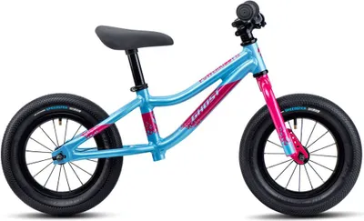 A balance bike for children.