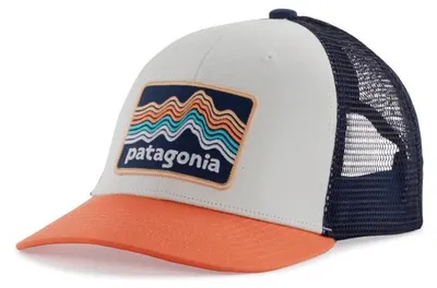 Produktbild von PATAGONIA Kids Snapback Trucker Cap  ridge rise stripe: coho coral
