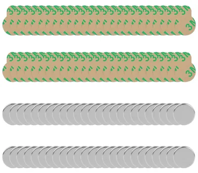 Mini-Klebemagnete 8x1 mm, 50 Stück, selbstklebend, Neodym