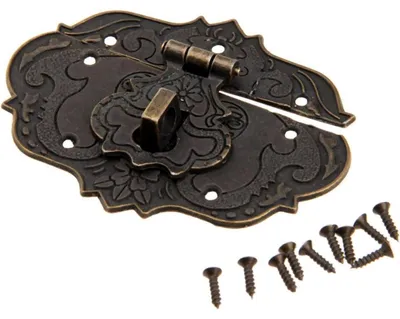 Obrázok produktu pre Antické zámky, bronz, železo, 76x57 mm, sada 2 kusov