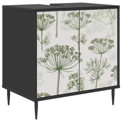 Produktbild von vidaXL Badezimmerschrank GOTHA Schwarz Eichen-Optik 60 x 40 x 61 cm