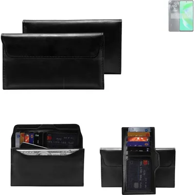 Produktbild von K-S-Trade Handy Hülle kompatibel mit Infinix Smart 8 Pro Schutz Hülle Tasche Schutz Case Handytasche Kunstleder schwarz, 1x