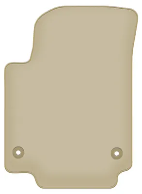 Image de Tapis conducteur moquette PREMIUM beige compatible avec Seat Mii (2011-, berline à hayon) – avec fixations – sur‑mesure