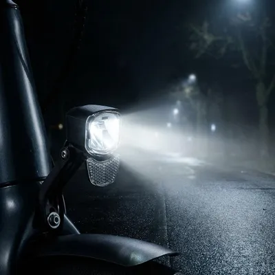 Produktbild von LITEMOVE Frontlicht mit Fernlicht RX-E90 Gabelhalterung - starke Ausleuchtung...