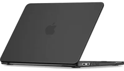 Produktbild von Schutzhülle für MacBook Neo 13 A18 Pro 2026, Tech-Protect Softshell, mattes Durchscheinend-Schwarz