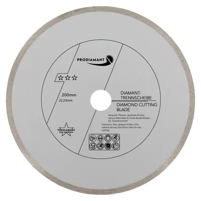 Immagine prodotto di PRODIAMANT Disco diamantato per piastrelle 200 mm x 22,23 mm