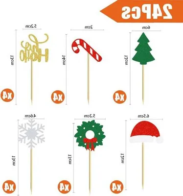 Immagine prodotto di Set natalizio per la torta di Natale con 24 guarnizioni