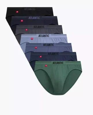 Produktbild von Herren-Slips Atlantic sportlich mit Baumwolle grün schwarz marineblau blau S