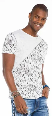 Produktbild von CT469 Herren T-Shirt im asymmetrischen Look