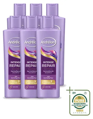 Productafbeelding van 6 x Andrélon Intense Repair Shampoo - 250 ml - Voorraadverpakking - 6 stuks