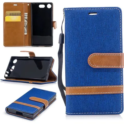 Zdjęcie produktu dla Etui do Sony Xperia XZ1 Jeans Cover Etui ochronne na telefon komórkowy Niebieski