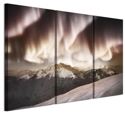 Immagine prodotto di LUMASOUL Quadri su tela 90x60 cm, Motivo invernale 4, Quadri da Parete per Soggiorno e Camera da Letto, 3 pezzi