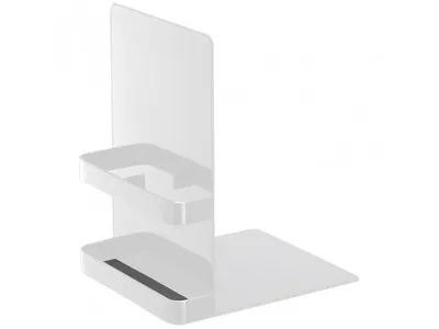 Produktbild von Buchstützen Yamazaki Tower 6872, Metall, 2 Stück, weiß