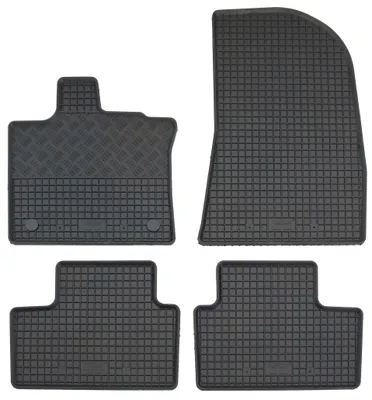 Gummifußmatten Set 4-teilig für Renault Captur (2020-), schwarz