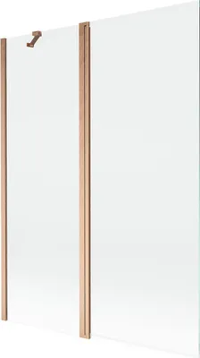 Immagine prodotto di Mexen Mist paratia per vasca da bagno a 2 ante 130 x 150 cm, trasparente, rame spazzolato - 8A9-130-011-65-00