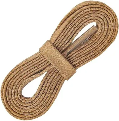 Productafbeelding van Veters Katoen - Gewaxte Veters - Schoenen Vernieuwen - Plat & Wax Coating - 100 cm - Khaki