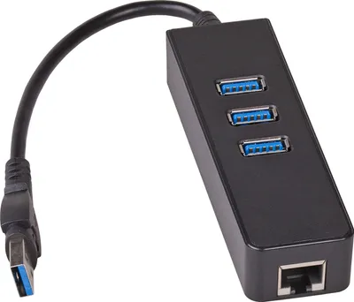 Image de Hub AK-AD-32 USB 3.0 3 ports + Ethernet
