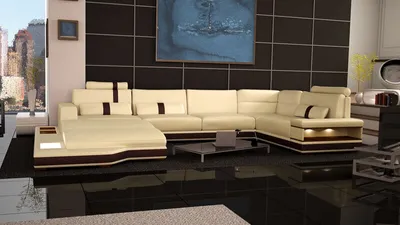 Produktbild von Ecksofa U Form 216 x 382 x 203 cm