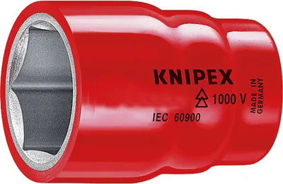 Produktbild von Knipex Steckschlüsseleinsätze S 16mm 3/8" - 983716