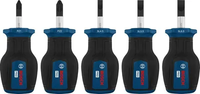 Produktbild von PRO Stubby-Schraubendreher-Set PZ/SL, 5-tlg.