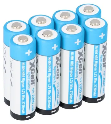 Produktbild von 8x XCell Mignon AA Akku Ni-MH 1,2V 2900mAh
