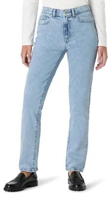 Immagine prodotto di A. Jeans da donna a vita alta, taglio dritto, lunghezza gamba interna di 76,2 cm