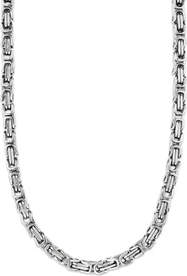 Produktbild von 5 mm Königskette Armband Herrenkette Männer Kette Halskette, 70 cm Silber Edelstahl Ketten