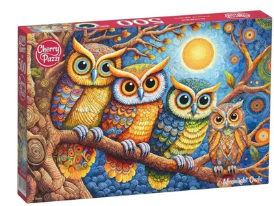 Zdjęcie produktu dla Puzzle 500 CherryPazzi Moonlight Owls 20449