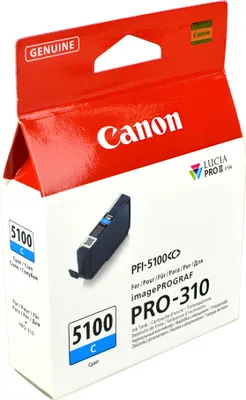 Produktbild von Canon PFI-5100 C, Cyan, 14,4 ml, 1 Stück(e), Einzelpackung