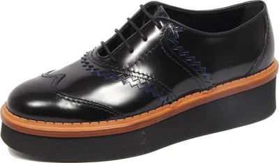 Produktbild von G2108 scarpa francesina donna TOD'S schwarz/blaue Schuhe Frau