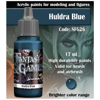 Produktbild von Acrylfarbe Huldra Blue Matt 17ml hochdeckend wasserverdünnbar für Miniaturen Pinsel Airbrush