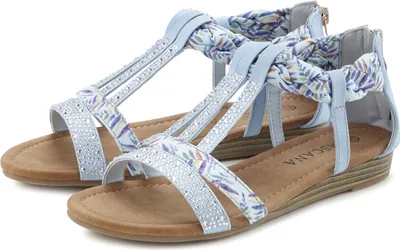 Produktbild von LASCANA Sandale Sommerschuh, Sandalette, offener Schuh, hellblau Größe 35