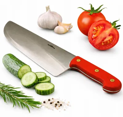 Produktbild von HASPOL Küchenbeil Hackmesser 26 cm Edelstahl, Fleischmesser mit ergonomischem Griff