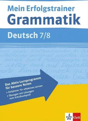 Produktbild von Mein Erfolgstrainer Grammatik, Deutsch 7/8