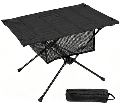 Image de Elzusha - Table de camping pliante en aluminium avec sac de transport – Ultra légère et portable