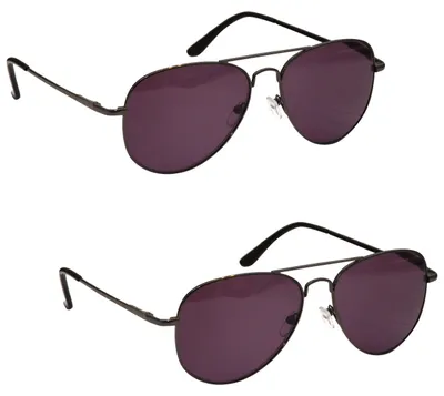 Produktbild von OPULIZE Die Lesebrille Unternehmen Gunmetalgrau Sonnen-Leser Wert 2er-Pack UV400 Herren Damen SS8-7 +2,00