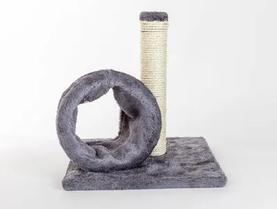 Productafbeelding van Kattenboom met Sisal en Tunnel, 28 x 28 x 31 cm, Grijs