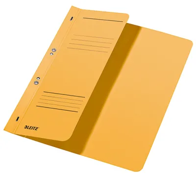 Zdjęcie produktu dla Leitz 3740-00-15 3740 Ösenhefter - 1/2 Vorderdeckel, A4, kfm. Heftung, Manilakarton, gelb