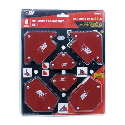 Obrázok produktu pre Sada zváracích magnetov VECTOR WELDING (6 kusov)