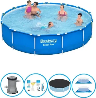 Obrázok produktu pre Bestway Pool Steel Pro - vrátane príslušenstva - 396x84 cm